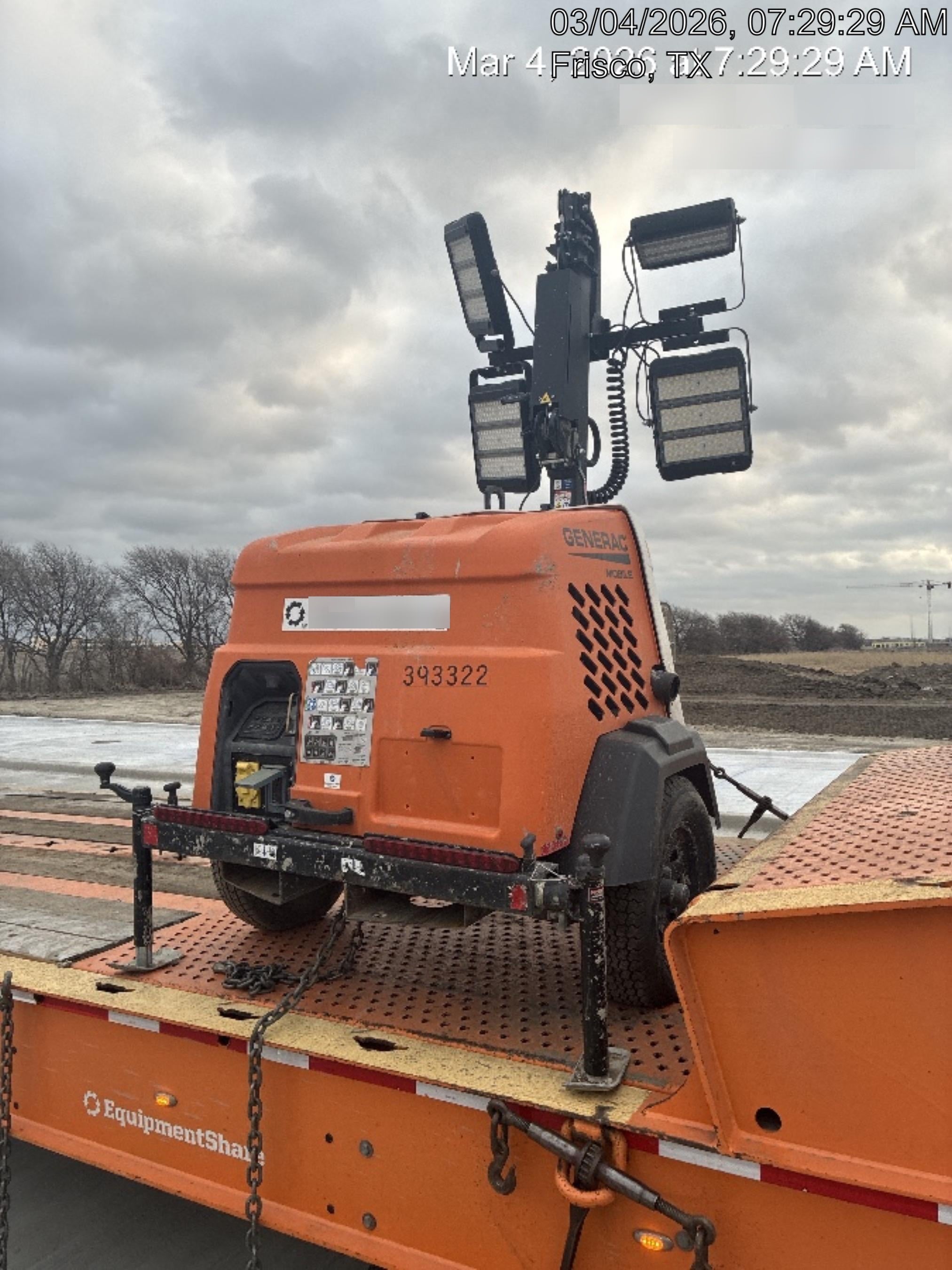 2024 Generac MLT2 Diesel, Flex Switch 120V Input, Powerzone Controller, 
(4) 320W LED Lights, 4kW Generator, 39.9 Gal Fuel Tank, 2" Ball, T3