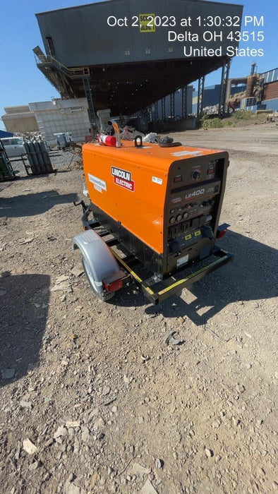 2022 Lincoln Electric LE400 Kubota V1505, Trlr, Cable Rack, Light Kit, ES Decals, T3