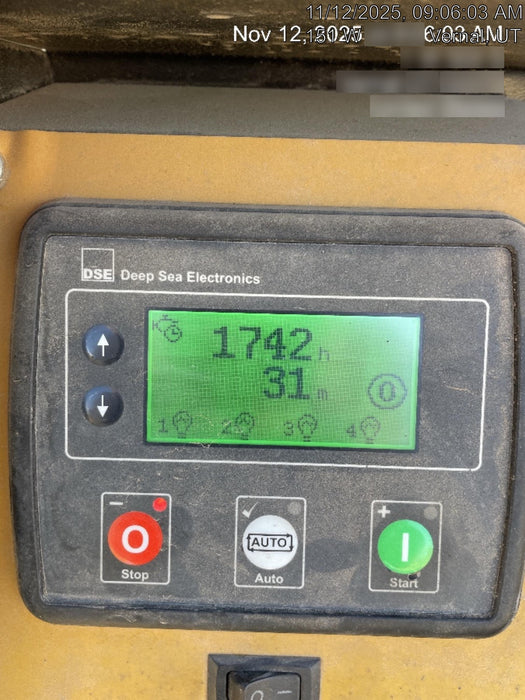 2022 Allmand NLV3GR (4) LED Light Fixture 350W, 23' Vertical Mast, 3kW Prime, Towable, Deep Sea L401, Leveling Jacks, Yanmar T4F 5.8hp