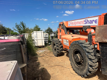 2018 Skytrak 10054 Skytrak 10054 10K Telehandler w/Open ROPS Solid Tires, LED Work Lights, Rotating Beacon, 60" Carriage/60" Forks