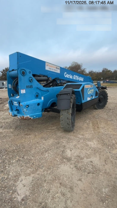 2018 Genie GTH-844 Genie GTH-844D w/Open ROPS, Solid Tires, Work Light/Beacon, 60" Carriage and Forks