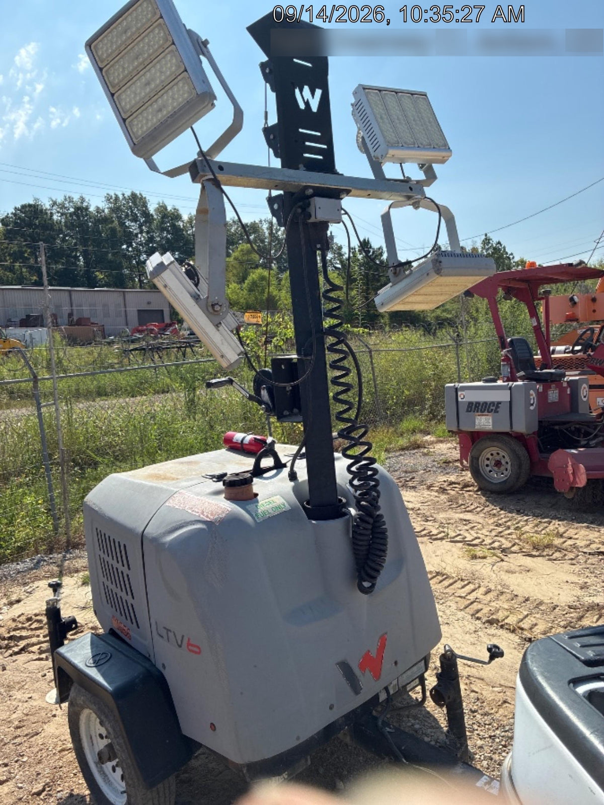 2020 Wacker Neuson LTV6K LTV6K-METAL HALIDE LIGHT TOWER, 60HZ, KUBOTA, LED 300
