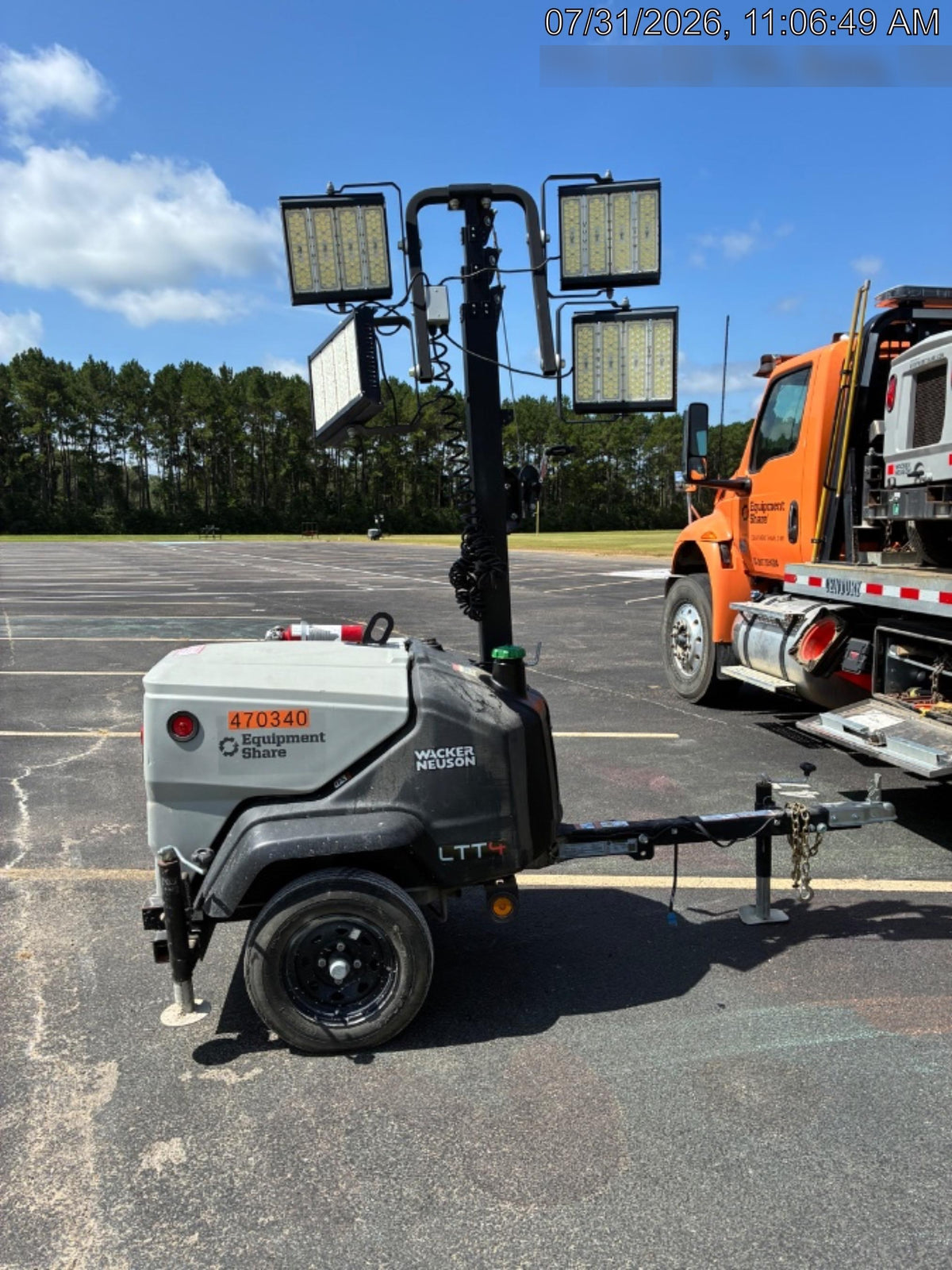 2024 Wacker Neuson LTT4 Diesel, Kohler KDW702, Deep Sea Controller, Auto Start, LED 320W, Bypass Outlet, T3