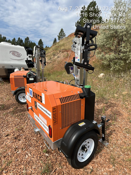 2024 Wanco WLTT-4MM4K Diesel, Deep Sea Controller, Shore Power Plug, Auto Start, (4) 350W LED Floodlights, 4kW Generator, 60 Gal Fuel Tank, 2" Ball, T3