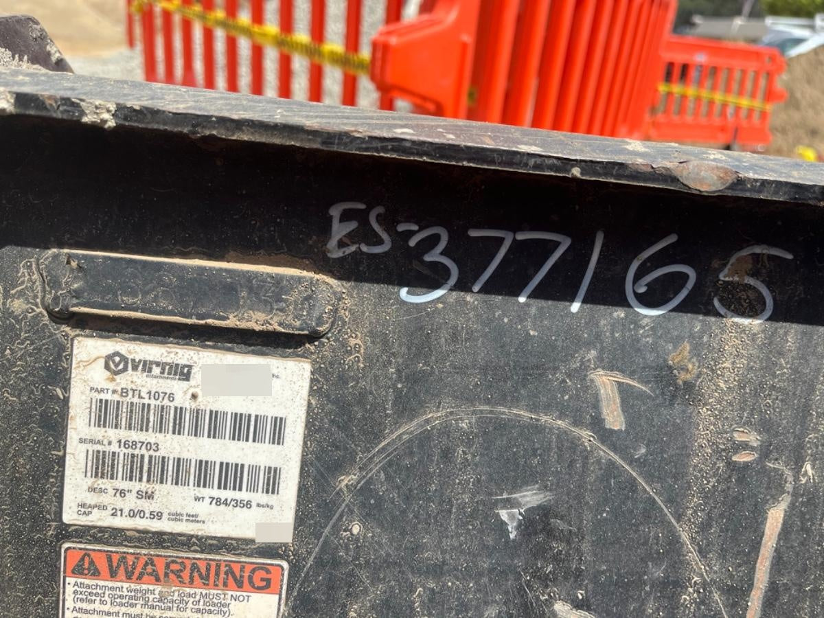 2023 VIRNIG 76" Smooth Bucket - Virnig