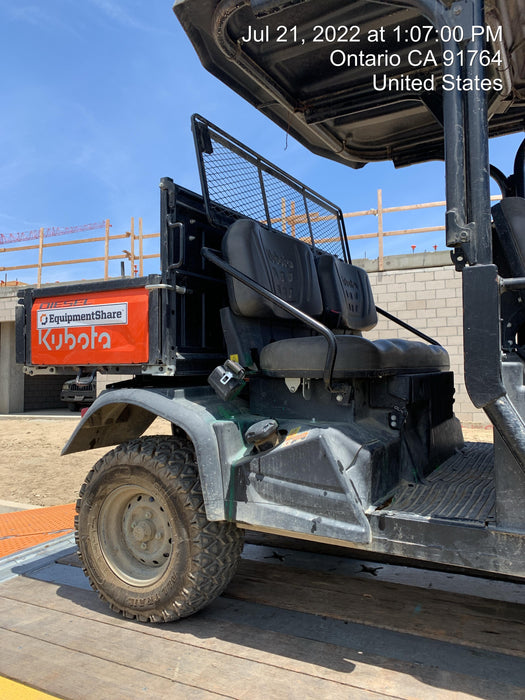 2022 Kubota RTV-X1140W-H Plastic Canopy, Windshield Acrylic Clear, LED Strobe Light, Wire Harness Kit, Back up Alarm