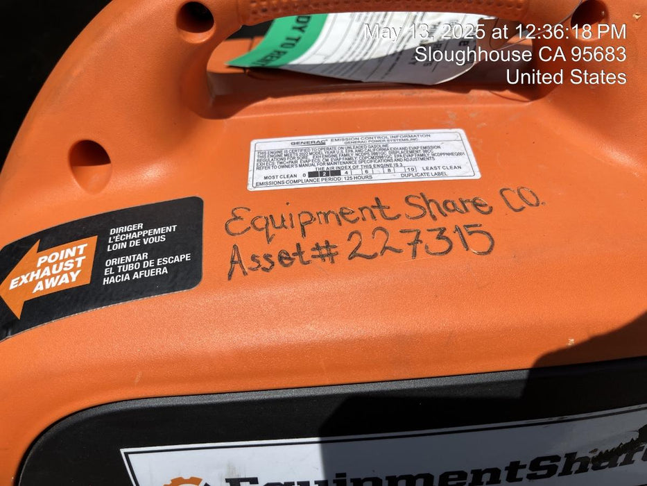 2022 GENERAC GP2500i