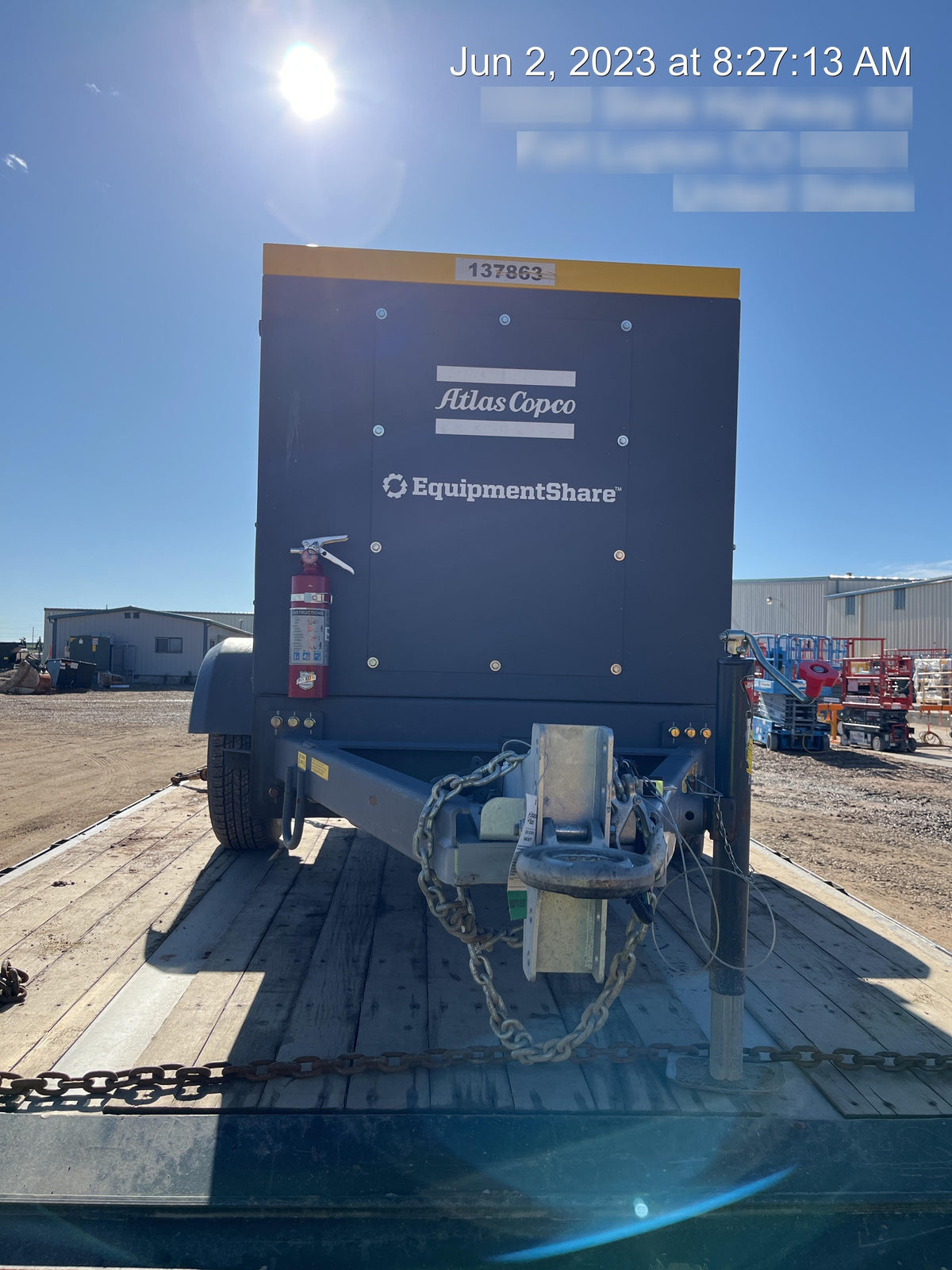 2021 ATLAS COPCO PAS 100 HF CS Enclosed