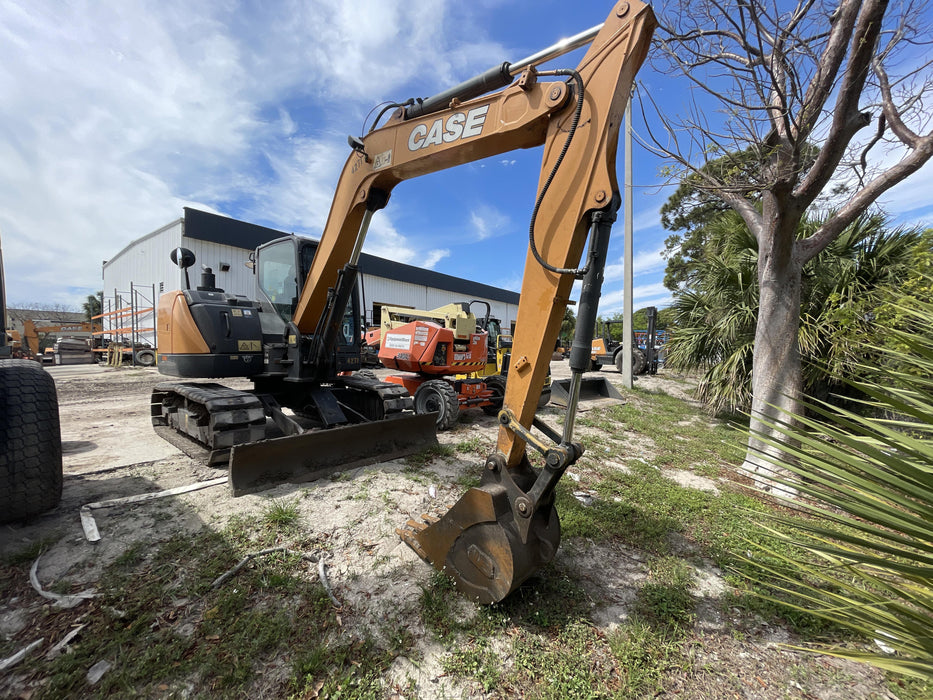 2018 Case CX80C CLOSED CAB, A/C, RUBBER TRACKS PADS, 7'-2" ARM