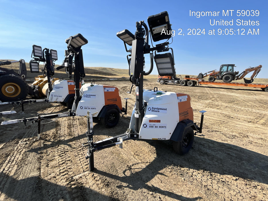 2023 Generac MLT2 Diesel, Flex Switch 120V Input, Powerzone Controller, (4) 320W LED Lights, 4kW Generator, 39.9 Gal Fuel Tank, 2" Ball, T3