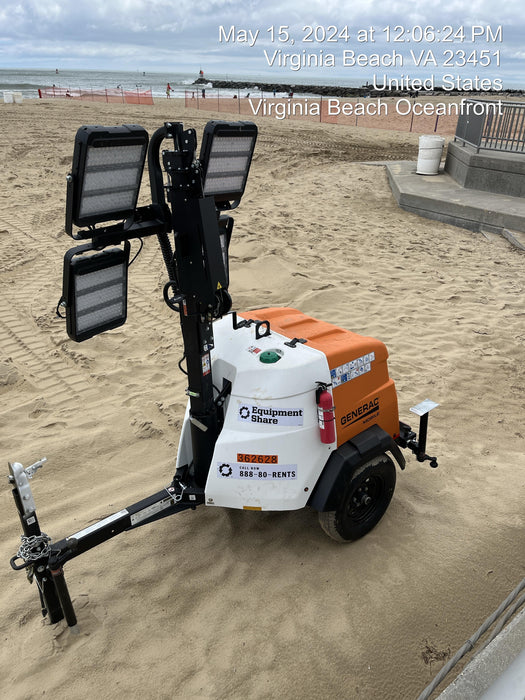 2023 Generac MLT2 Diesel, Flex Switch 120V Input, Powerzone Controller, (4) 320W LED Lights, 4kW Generator, 39.9 Gal Fuel Tank, 2" Ball, T3