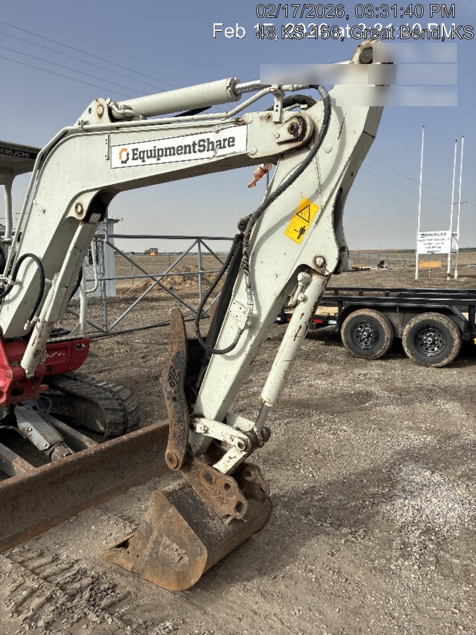 2019 Takeuchi TB240 Takeuchi TB240 Canopy w/Rubber Tracks, Auxiliary Hydraulics, Manual QC, Hydraulic Thumb, 12/18/24" Buckets