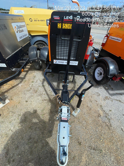 2022 Lincoln Electric LE400 Kubota V1505, Trlr, Cable Rack, Light Kit, ES Decals, T3