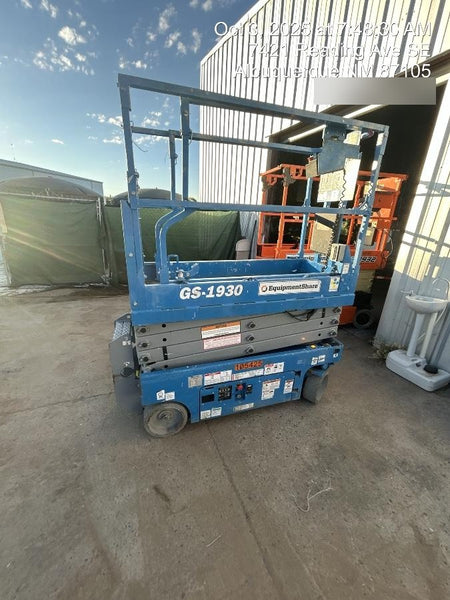 2020 Genie GS-1930 Solid Non Marking Tires, Beacon, Folding rails with half height swing gate