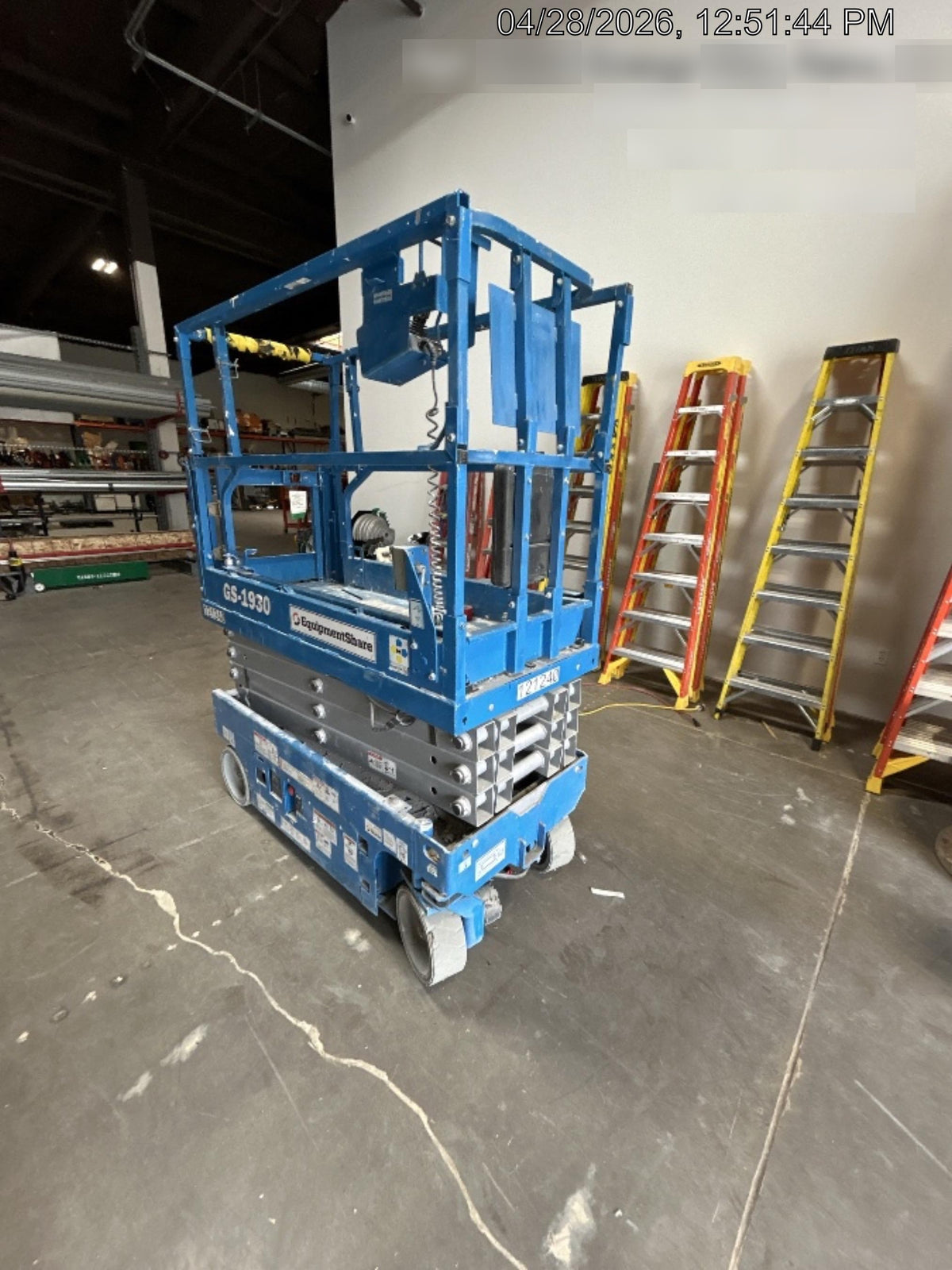 2020 Genie GS-1930 Solid Non Marking Tires, Beacon, Folding rails with half height swing gate, Telematics