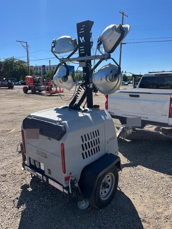 2019 Wacker Neuson LTV6L-MH Mobile Light Tower w/Fuel Level Sensor Installed