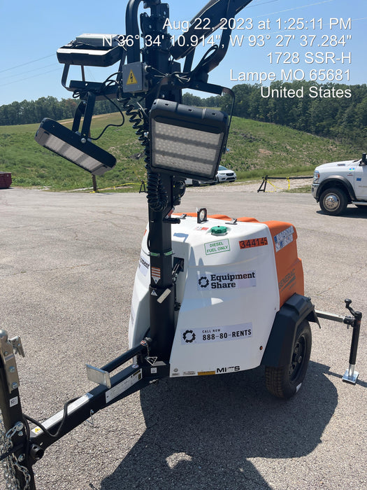 2023 Generac MLT2 Diesel, Flex Switch 120V Input, Powerzone Controller, (4) 320W LED Lights, 4kW Generator, 39.9 Gal Fuel Tank, 2" Ball, T3