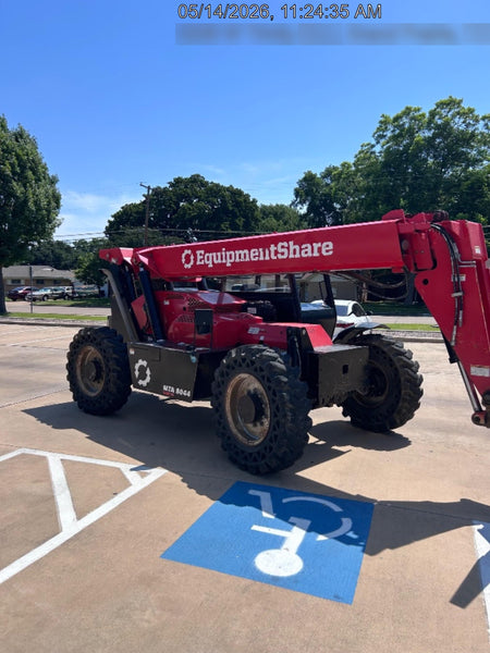 2019 Manitou MTA8044 74hp T4F, Open ROPS, Cab and Boom LED work lights, Auxiliary Hydraulics, Solid Tires, Amber strobe, Lift Hook w/66" Carriage, 60" Forks
