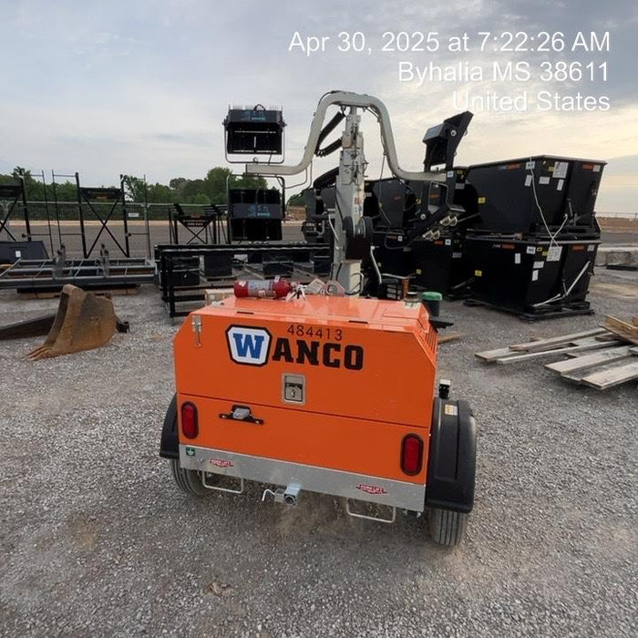 2024 Wanco WLTT-4MM4K Diesel, Mitsubishi L2E, 9.0HP @1800 rpm, Deep Sea Controller, Shore Power Plug, Auto Start, (4) 350W LED Floodlights, 4kW Generator, 60 Gal Fuel Tank, 2" Ball, T3