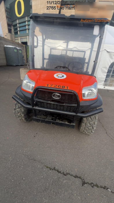 2022 Kubota RTV-X1140W-H Plastic Canopy, Windshield Acrylic Clear, LED Strobe Light, Wire Harness Kit, Back up Alarm