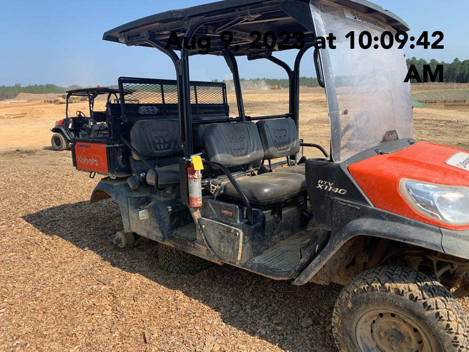 2021 Kubota RTV-X1140W-H Plastic Canopy, Windshield Acrylic Clear, LED Strobe Light, Wire Harness Kit, Back up Alarm