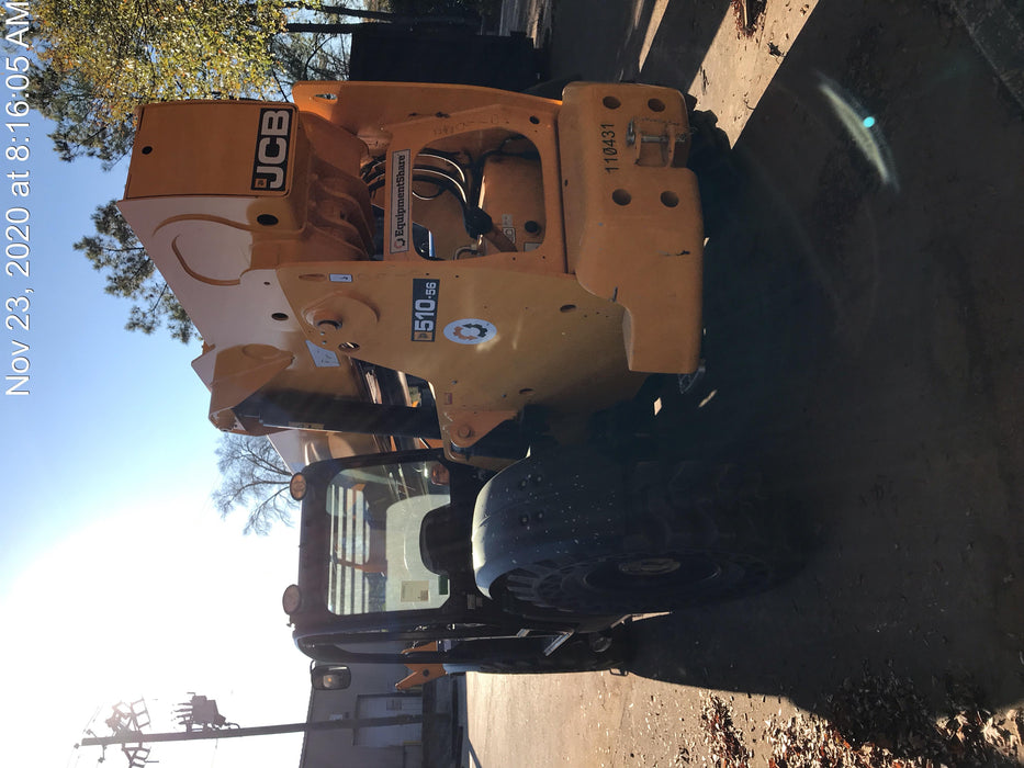 2020 JCB 510-56 Canopy, Solid Tires, Work Lights, Beacon, Aux Hydraulics, Back up Alarm, Lifting Eye, ES Decals