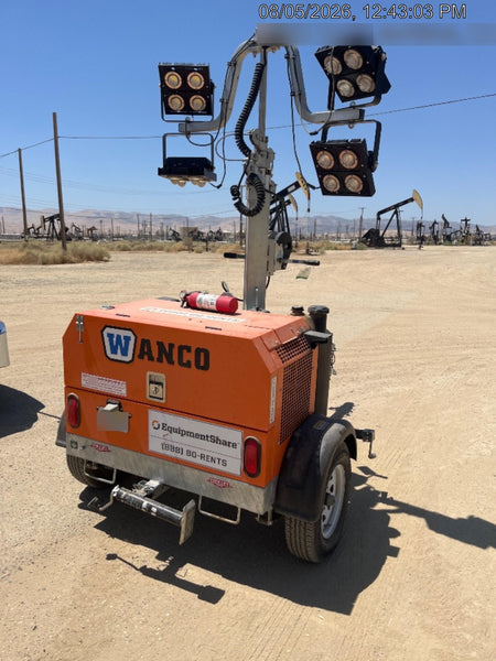 2024 Wanco WLTT-4MM4K Diesel, Deep Sea Controller, Shore Power Plug, Auto Start, (4) 350W LED Floodlights, 4kW Generator, 60 Gal Fuel Tank, 2" Ball, T3