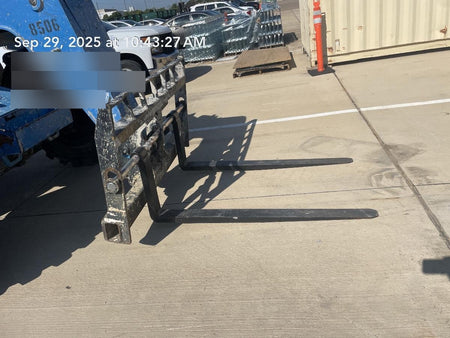 2018 Genie GTH-844 Genie GTH-844D w/Open ROPS, Solid Tires, Work Light/Beacon, 60" Carriage and Forks
