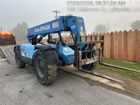 2018 Genie GTH-636 Genie GTH-636 w/Open ROPS, Solid Tires, Work Light/Beacon, 48" Carriage and Forks