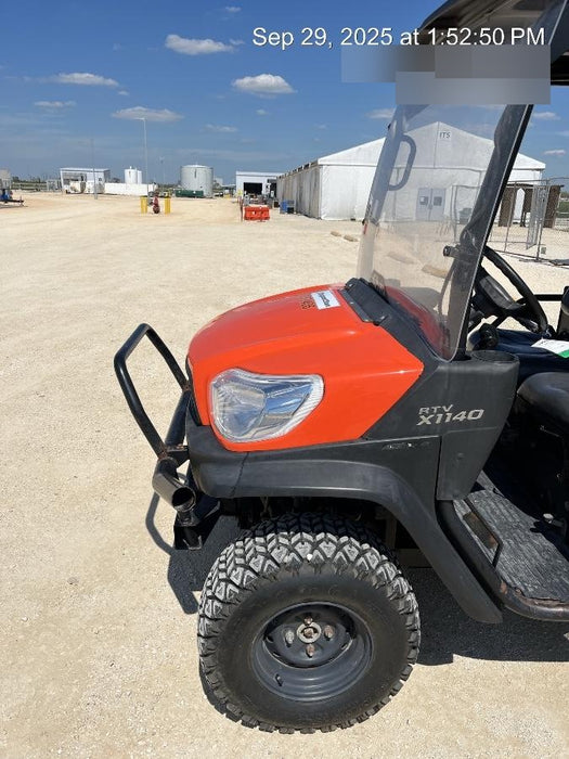 2021 Kubota RTV-X1140W-H Plastic Canopy, Windshield Acrylic Clear, LED Strobe Light, Wire Harness Kit, Back up Alarm