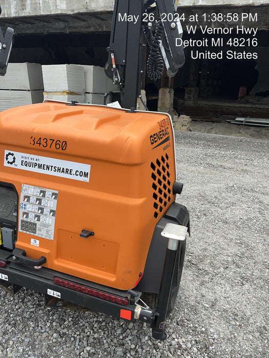 2023 Generac MLT2 Diesel, Flex Switch 120V Input, Powerzone Controller, (4) 320W LED Lights, 4kW Generator, 39.9 Gal Fuel Tank, 2" Ball, T3