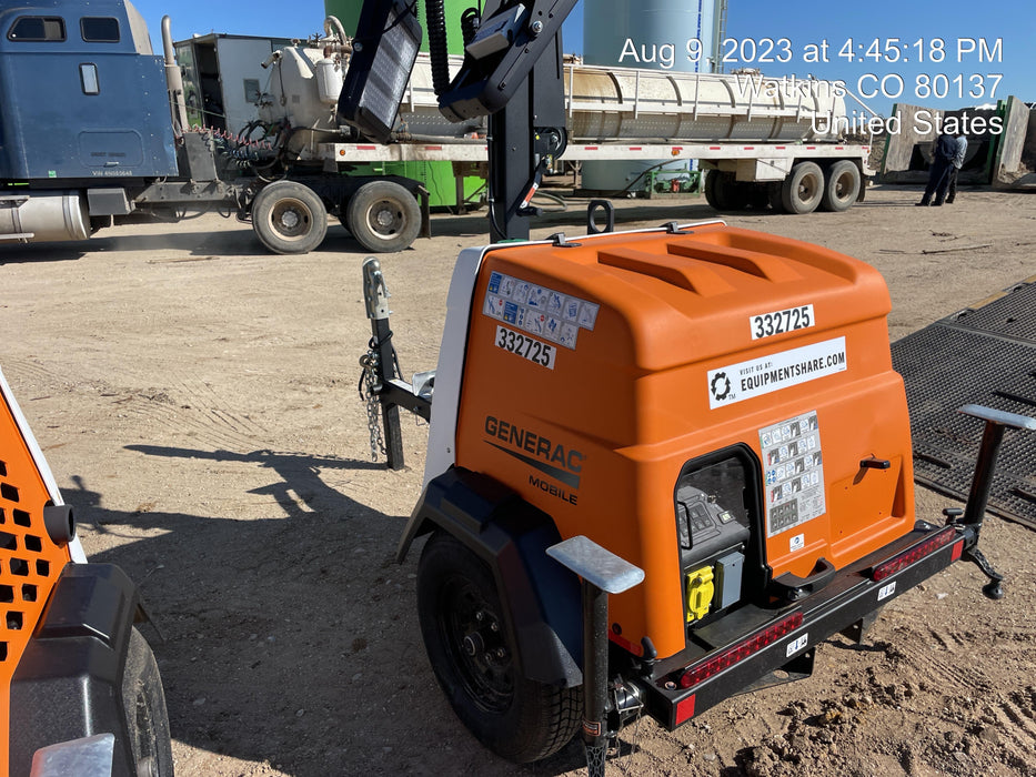 2023 Generac MLT2 Diesel, Flex Switch 120V Input, Powerzone Controller, (4) 320W LED Lights, 4kW Generator, 39.9 Gal Fuel Tank, 2" Ball, T3