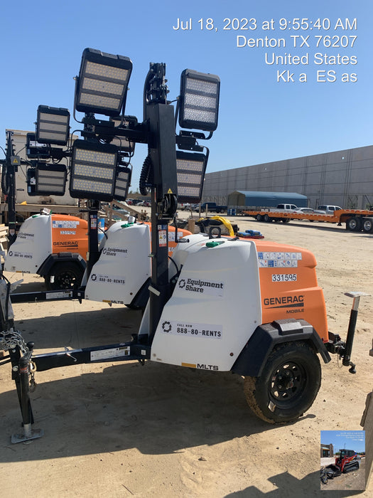 2023 Generac MLT2 Diesel, Flex Switch 120V Input, Powerzone Controller, (4) 320W LED Lights, 4kW Generator, 39.9 Gal Fuel Tank, 2" Ball, T3