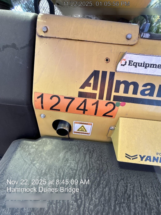 2021 Allmand NLV3GR (4) LED Light Fixture 350W, 23' Vertical Mast, 3kW Prime, Towable, Deep Sea L401, Leveling Jacks, Yanmar T4F 5.8hp