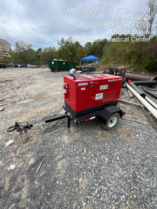 2022 Shindaiwa DGW400MDL Kubota D902 Engine, 23 HP, Dual Op Welder, Wire, Arc, Droop Stick, Tig, and CC Stick Functionality, Simulphase, 3 Phase and 1 Phase Gen Output, Single Axle NB Trlr, Slr Trckl Chrg 12V 12W, Fire Ext