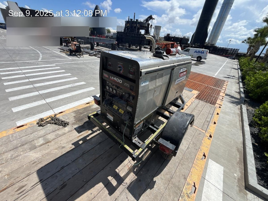 2025 Lincoln Electric LE400 Diesel, Kubota V1505, 22 HP, Trlr, Cable Rack, Light Kit, ES Decals, T3