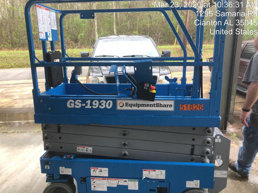 2019 Genie GS-1930 Fixed Rails with Chain Entry