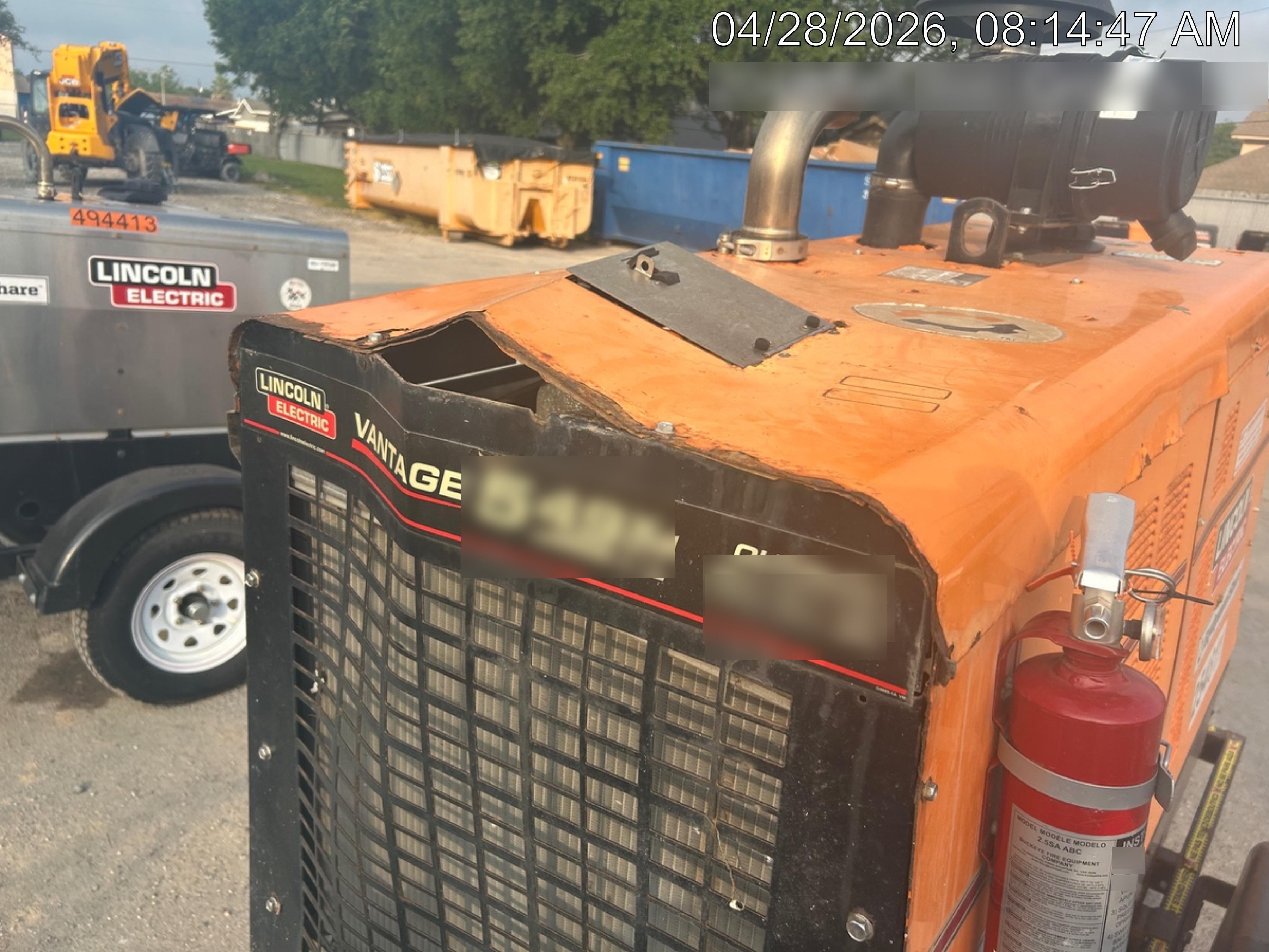2022 Lincoln Electric Vantage 549X Crosslink Technology, Trailer Mounted
