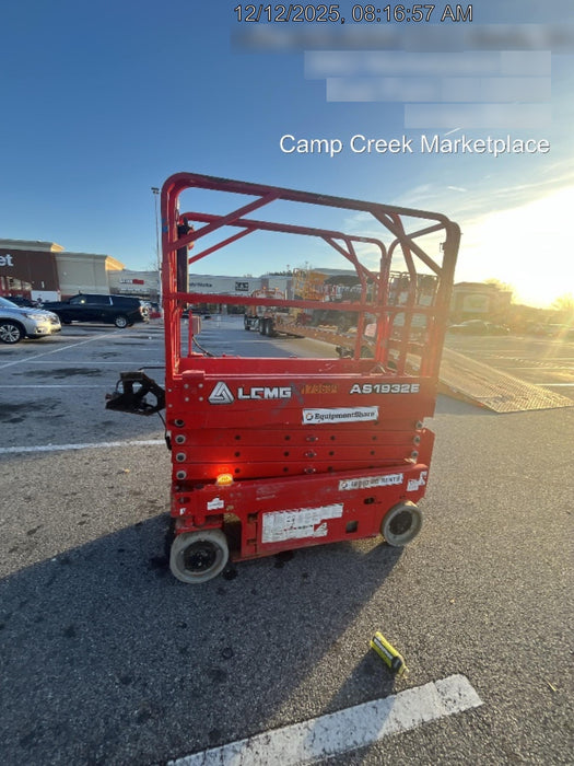 2021 Lgmg AS1932E Electric Drive, Solid Non Marking Tires, Dual Beacons