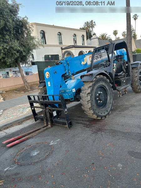 2019 Genie GTH-636 Canopy, Solid RT Tires, LED Work Lights, Beacon 60" QA Carriage, 48" Forks