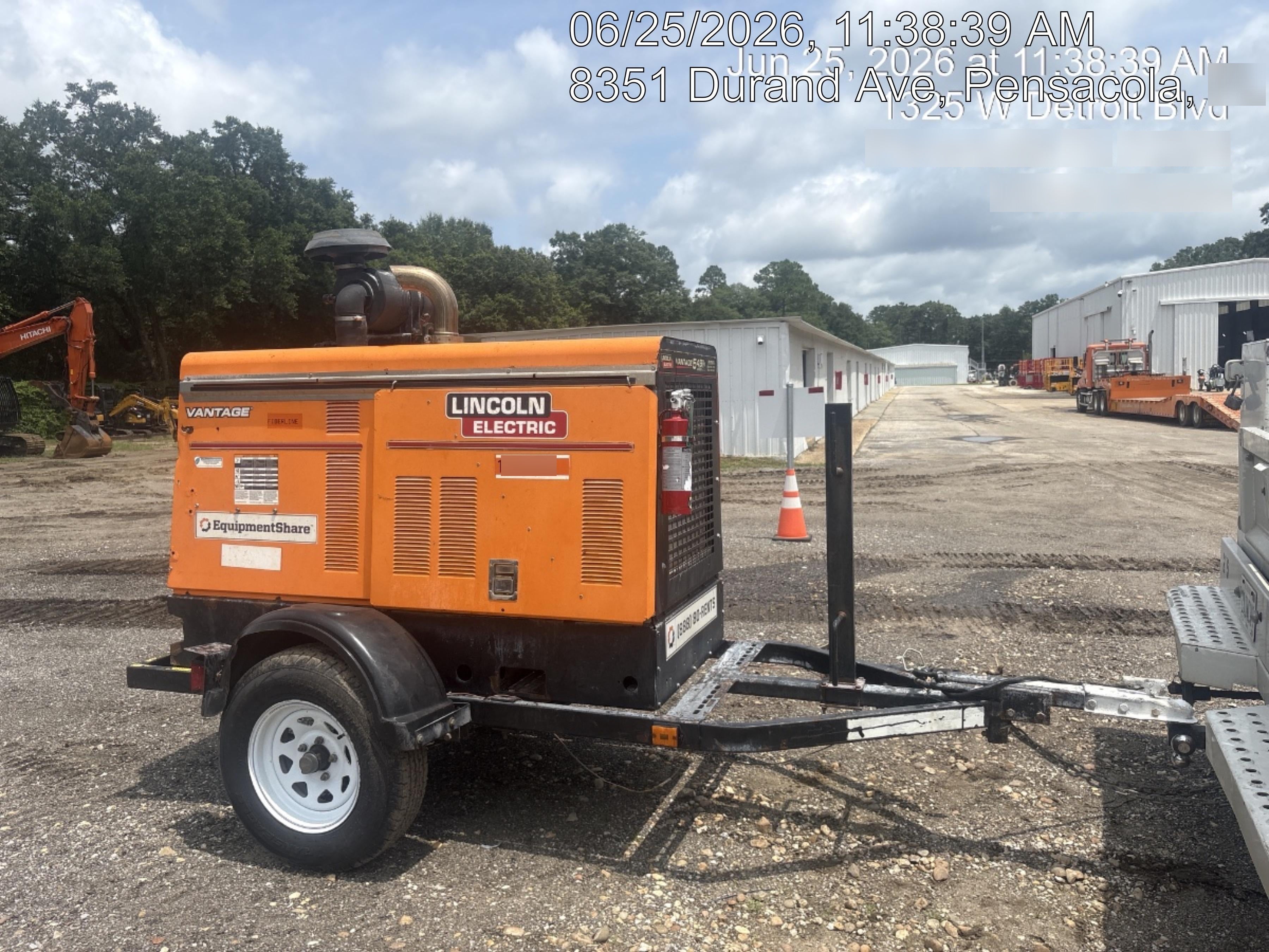 2021 Lincoln Electric Vantage 549X Ready Pak 3, ORANGE (includes trailer, cable rack, fender light kit)