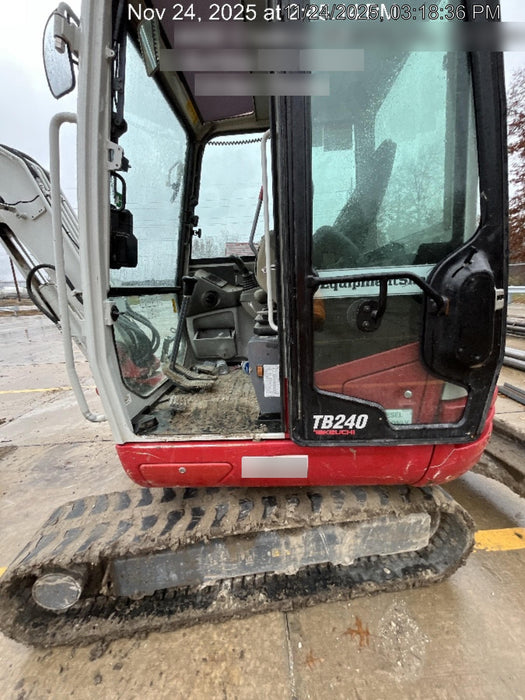 2020 Takeuchi TB240 CAB, AC/HEAT, THUMB