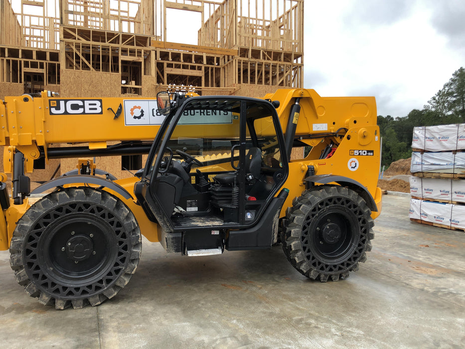 2020 JCB 510-56 Canopy, Solid Tires, Work Lights, Beacon, Aux Hydraulics, Back up Alarm, Lifting Eye, ES Decals