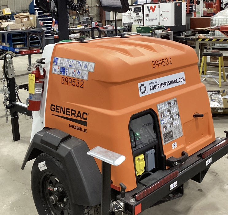 2024 Generac MLT2 Diesel, Flex Switch 120V Input, Powerzone Controller, 
(4) 320W LED Lights, 4kW Generator, 39.9 Gal Fuel Tank, 2" Ball, T3