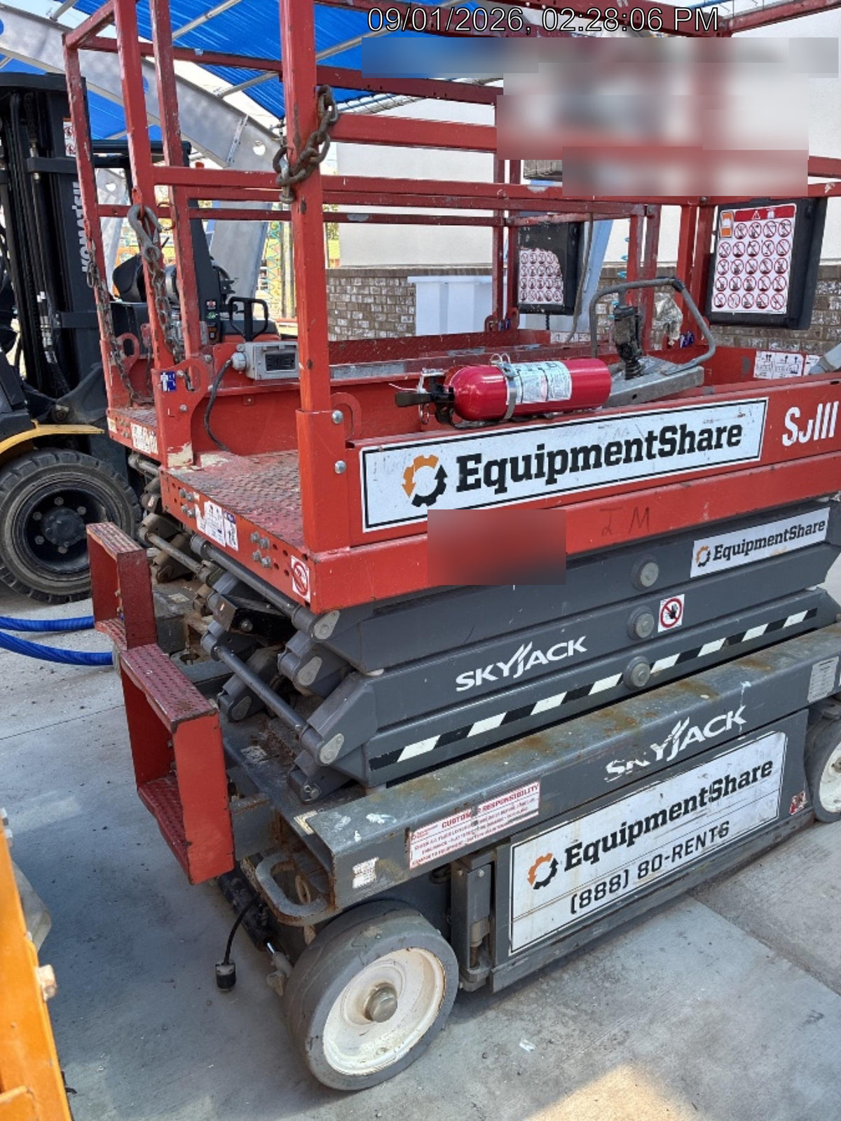 2019 Skyjack SJIII-3219 Standard Options, Trojan Batteries
