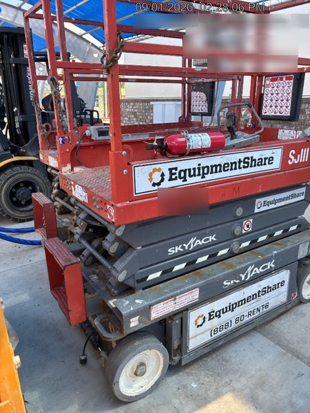 2019 Skyjack SJIII-3219 Standard Options, Trojan Batteries