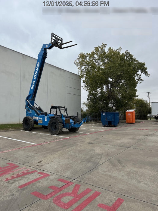 2018 Genie GTH-1056 Genie GTH-1056 w/ROPS, Work Lights, Solid Tires, RH Cab Mesh, Beacon, 60" Carriage and Forks
