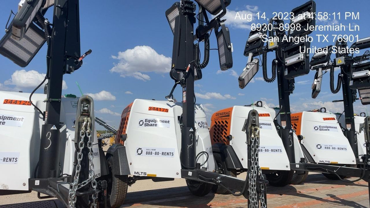 2023 Generac MLT2 Diesel, Flex Switch 120V Input, Powerzone Controller, (4) 320W LED Lights, 4kW Generator, 39.9 Gal Fuel Tank, 2" Ball, T3