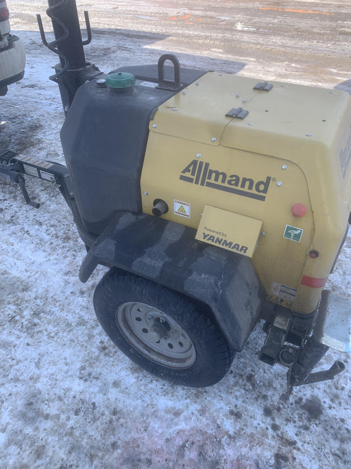 2022 Allmand NLV3GR (4) LED Light Fixture 350W, 23' Vertical Mast, 3kW Prime, Towable, ES Decals, T3