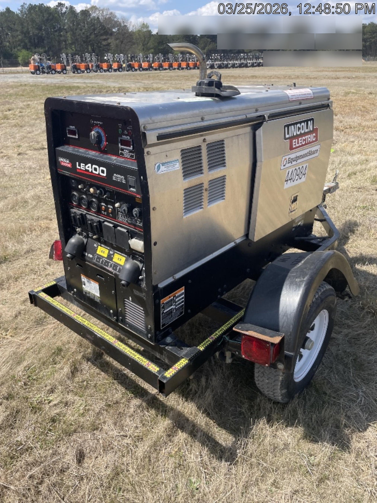 2024 Lincoln Electric LE400 Kubota V1505, Trlr, Cable Rack, Light Kit, ES Decals, T3